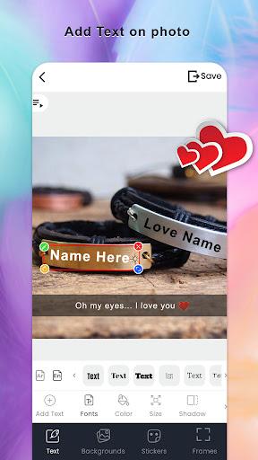 Name on necklace - Name art - Image screenshot of android app