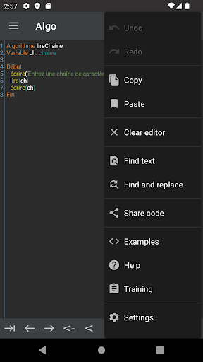 Algo - Algorithm Interpreter - عکس برنامه موبایلی اندروید