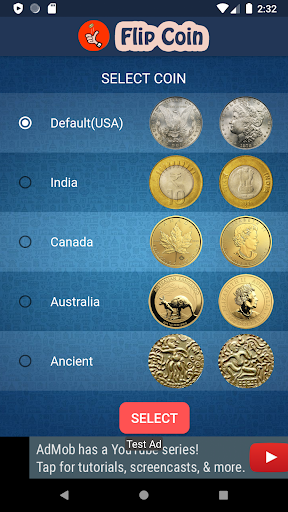 Toss Flip Coin Free Best Coin Toss for Sports for Android