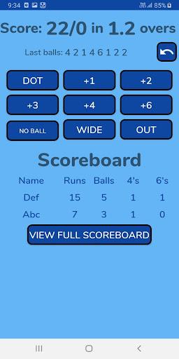 Cricket Score Counter - Image screenshot of android app