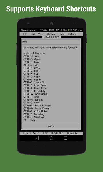 OldSchool Editor : Text Editor - عکس برنامه موبایلی اندروید