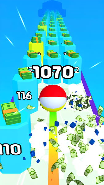 Rolling Going Balls - Gameplay image of android game