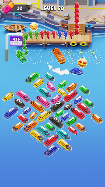 Boat Craze: Traffic Escape - Gameplay image of android game