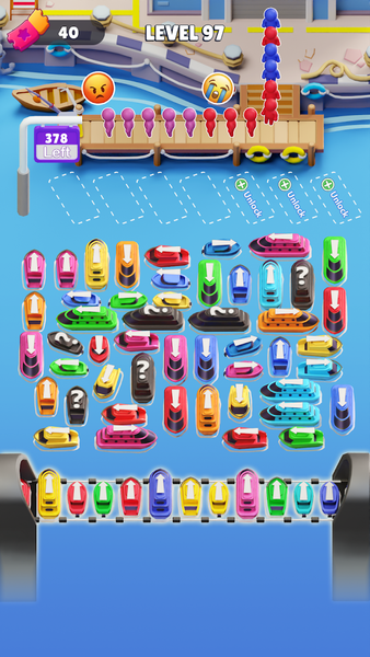 Boat Craze: Traffic Escape - Gameplay image of android game