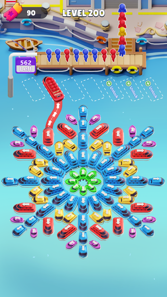 Boat Craze: Traffic Escape - Gameplay image of android game