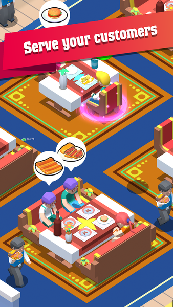 Dream Restaurant - Idle Tycoon - Gameplay image of android game