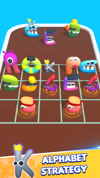 Merge ABC : Letter Run Battle - Gameplay image of android game