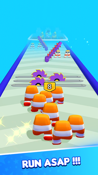 Merge ABC : Letter Run Battle - Gameplay image of android game