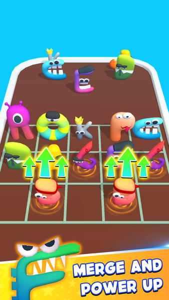 Merge ABC : Letter Run Battle - Gameplay image of android game