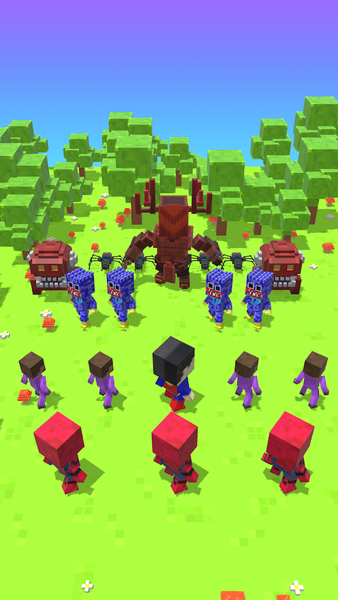 Merge Craft: Pixel War - Gameplay image of android game