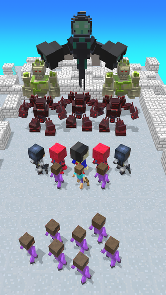 Merge Craft: Pixel War - Gameplay image of android game