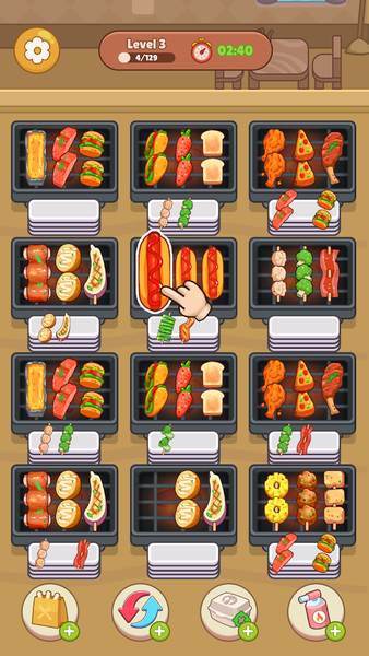 Foodie Sizzle - Gameplay image of android game