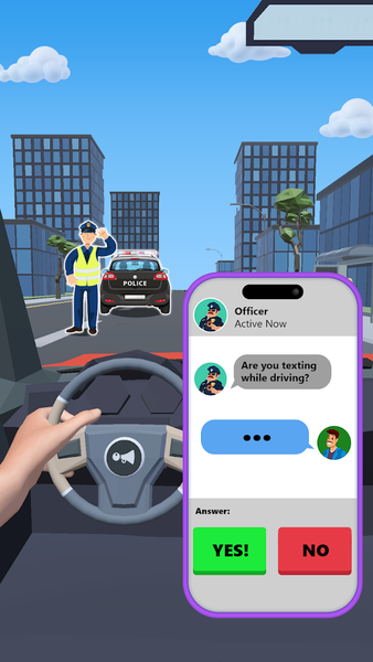 Text in Car - Driving Master - Gameplay image of android game