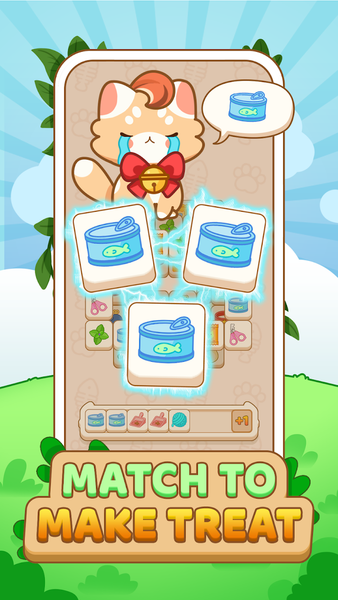 Tile Cat 3 - Puzzle Match - Gameplay image of android game