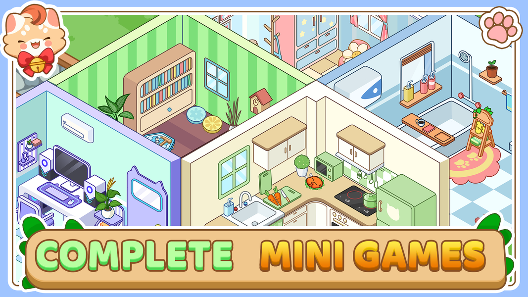 Tile Cat 3 - Puzzle Match - Gameplay image of android game