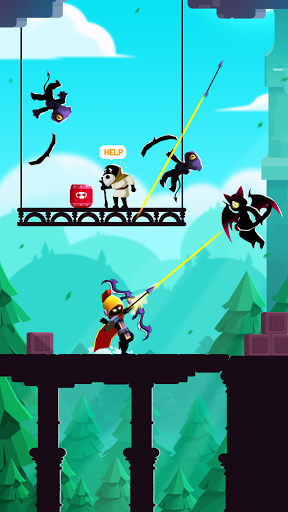 Stick Heroes: Arrow Master - Gameplay image of android game