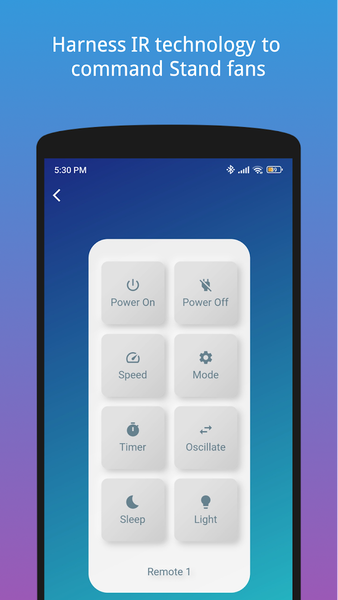 Fan Remote Control - Image screenshot of android app