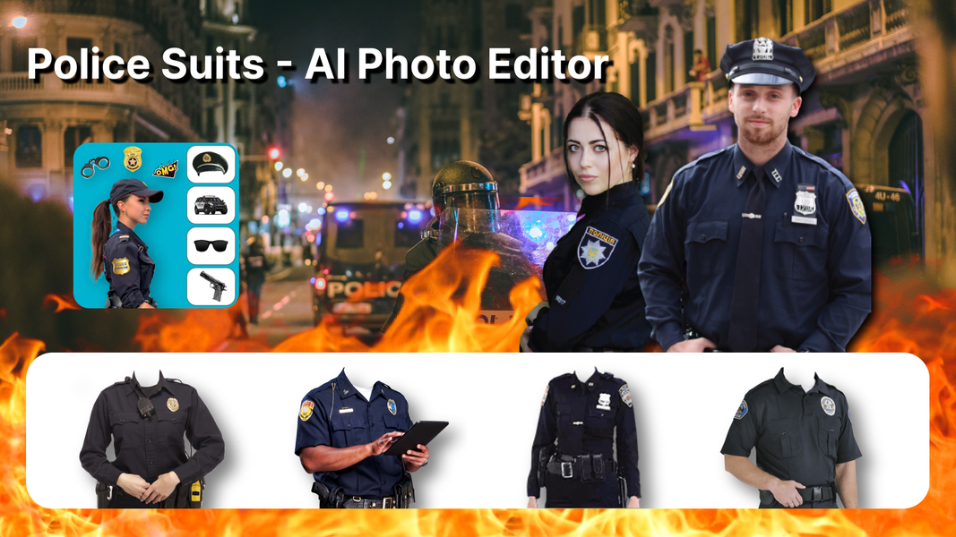 Police Suits - AI Photo Editor - عکس برنامه موبایلی اندروید