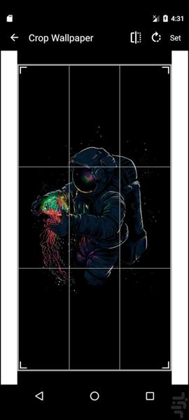 تصویر زمینه مشکی - عکس برنامه موبایلی اندروید