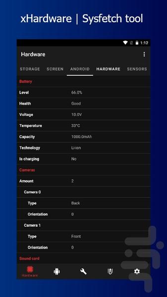 xHardware | Fetching Mobile Sysinfo - Image screenshot of android app