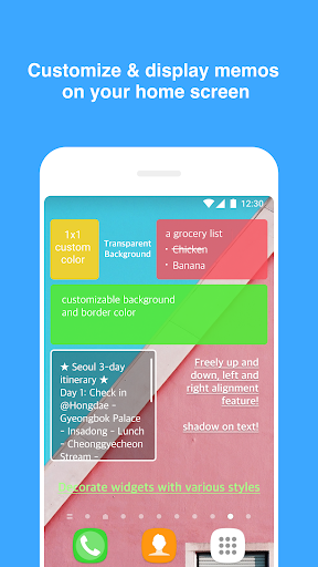 Memo Widget (to-dos&ideas) - Image screenshot of android app