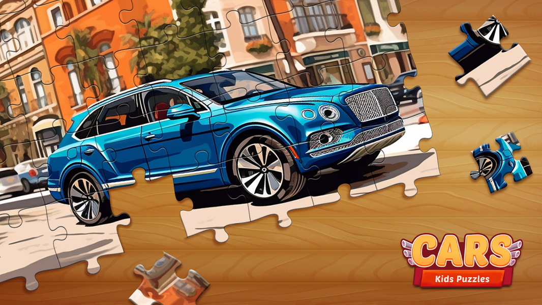 Truck & Car Jigsaw Puzzle Game - Gameplay image of android game