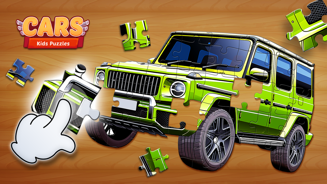 Truck & Car Jigsaw Puzzle Game - Gameplay image of android game