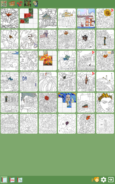 Puzzles from paintings - عکس بازی موبایلی اندروید
