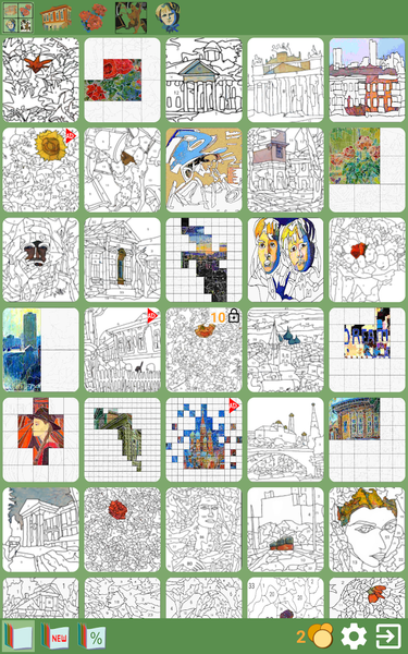 Puzzles from paintings - عکس بازی موبایلی اندروید