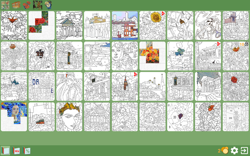 Puzzles from paintings - عکس بازی موبایلی اندروید