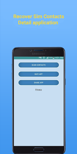 Recover Sim Contacts Details - عکس برنامه موبایلی اندروید