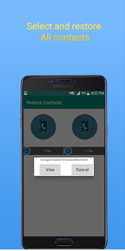 Recover Sim Contacts Details - عکس برنامه موبایلی اندروید