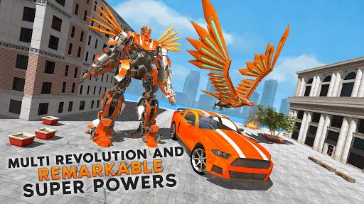 Flying Eagle Robot Car Game 3D - Image screenshot of android app