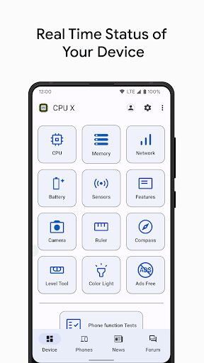 CPU X - Device & System info - Image screenshot of android app