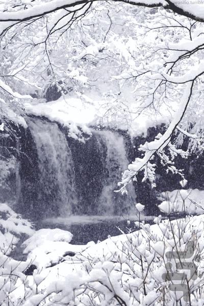 آبشار بی نظیروبارش برف( زنده) - عکس برنامه موبایلی اندروید