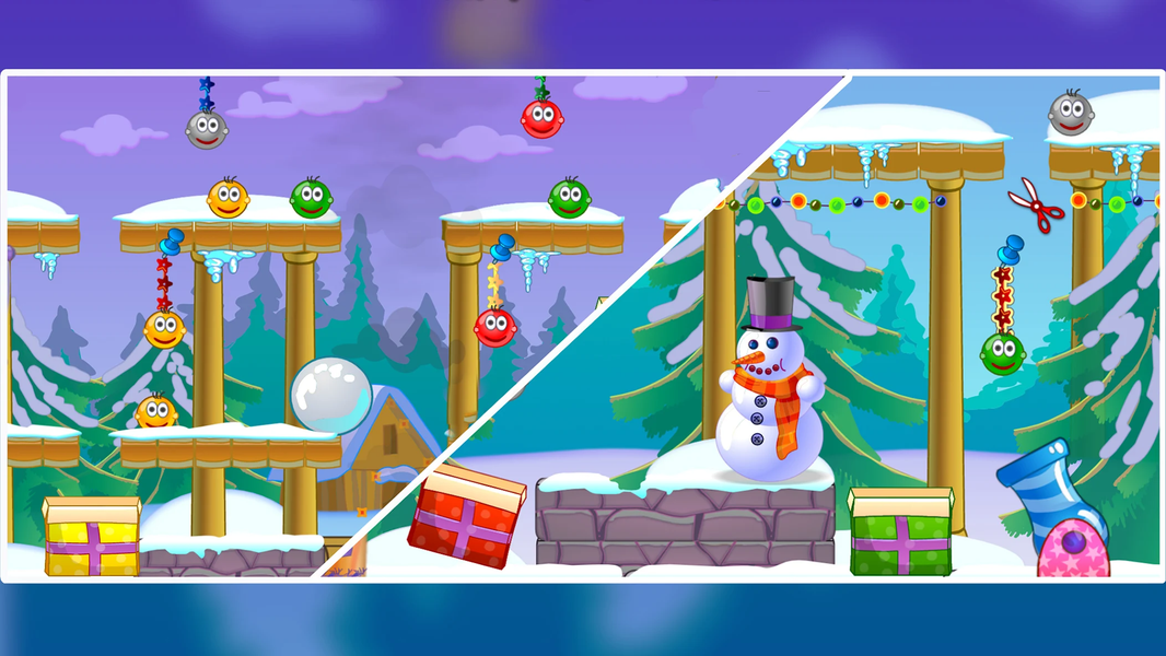 Civiballs Xmas: Physics Puzzle - Gameplay image of android game