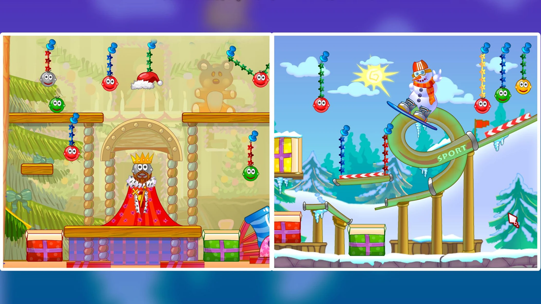 Civiballs Xmas: Physics Puzzle - Gameplay image of android game