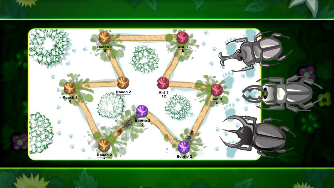 Bug War: Ants Strategy Game - Gameplay image of android game