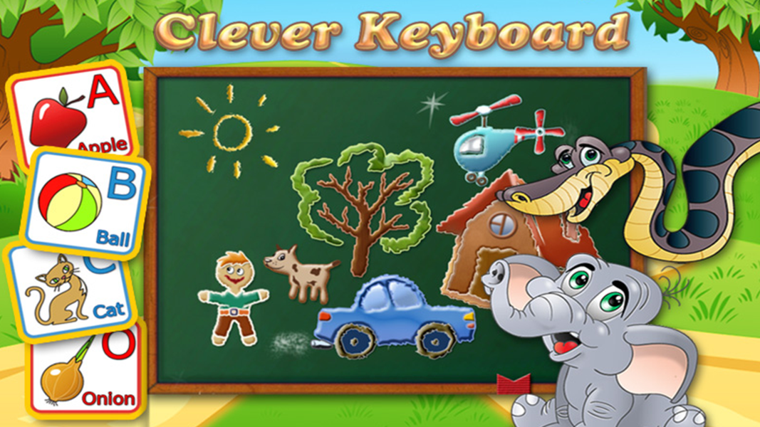 Clever Keyboard: ABC Learning - Gameplay image of android game