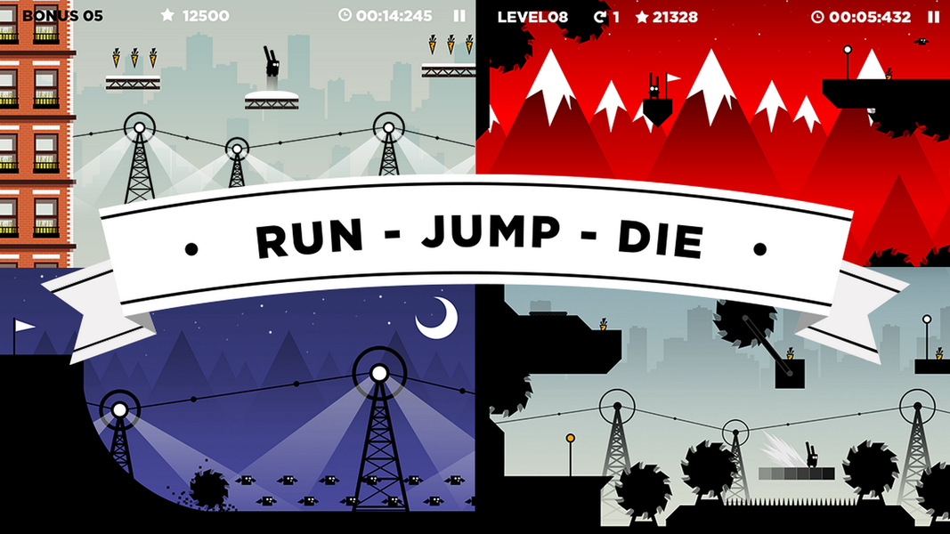Run Rabbit Run Free Platformer - Gameplay image of android game