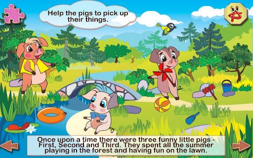 Three Little Pigs: Kids Book - Gameplay image of android game