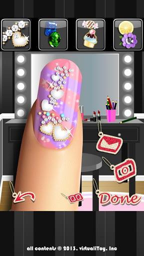 Glitter Nail Salon: Girls Game by Dress Up Star - Gameplay image of android game