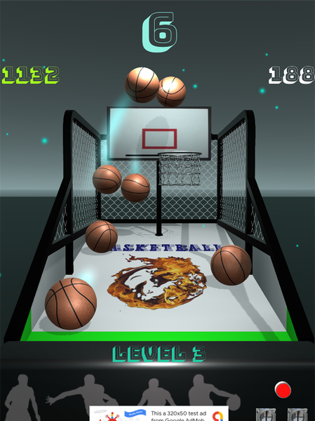 Basketball Arcade - 3D - Gameplay image of android game