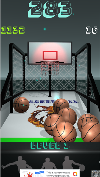 Basketball Arcade - 3D - Gameplay image of android game