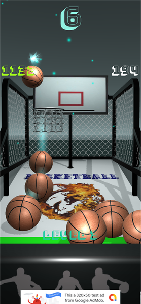 Basketball Arcade - 3D - Gameplay image of android game