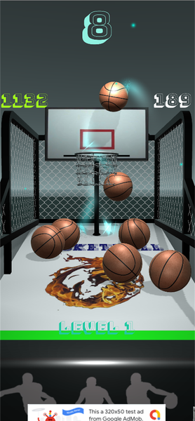 Basketball Arcade - 3D - Gameplay image of android game