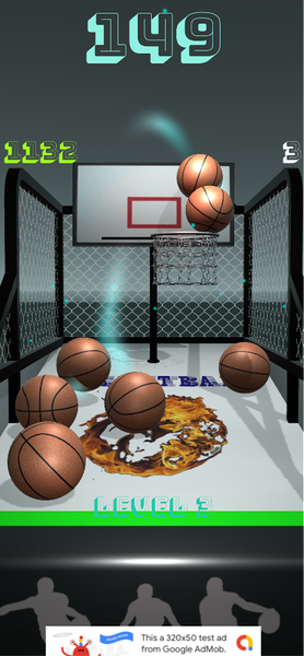 Basketball Arcade - 3D - Gameplay image of android game