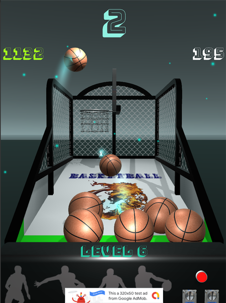 Basketball Arcade - 3D - Gameplay image of android game