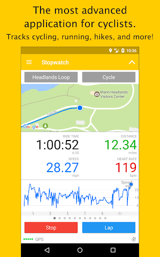 Cyclemeter Cycling Tracker - عکس برنامه موبایلی اندروید