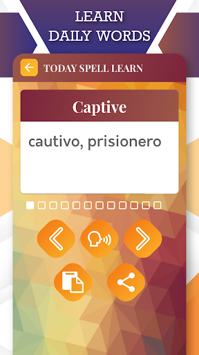 English to Spanish Translator - Image screenshot of android app